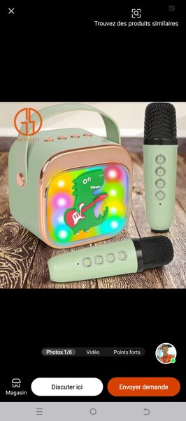 Karaoké Enfant avec Micro Bluetooth