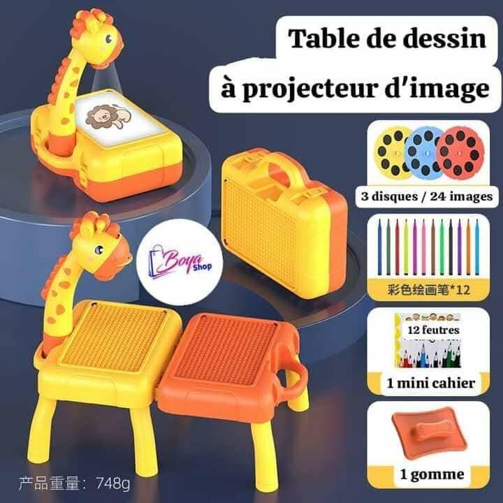 Table à dessin projecteur enfant