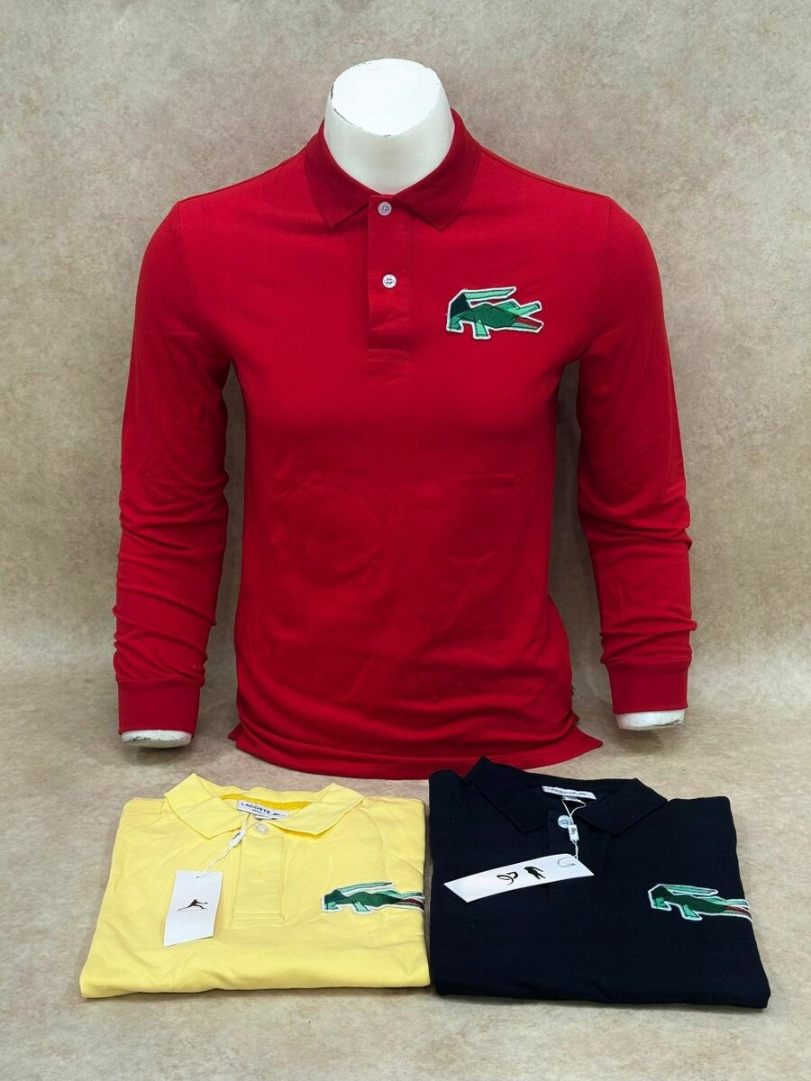 Polos homme manches longues