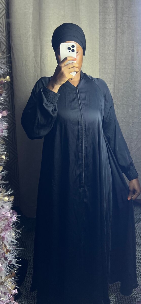 Djellaba noire pour femme