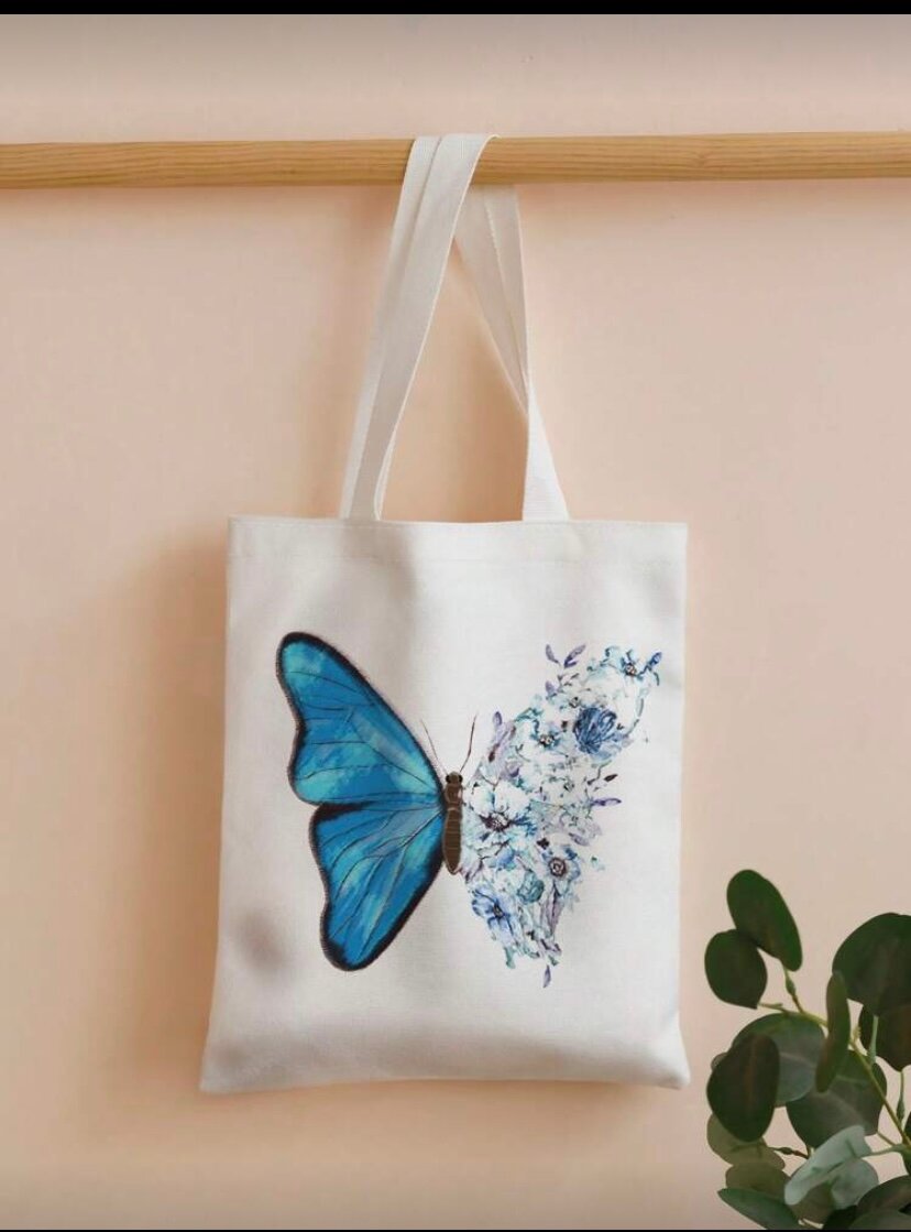 Sac cabas papillon floral