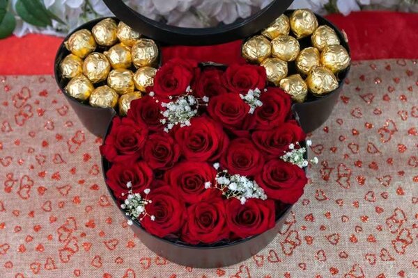 Coffret Roses et Chocolats