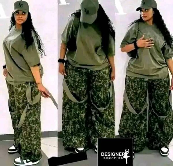 Pantalon cargo camouflage
