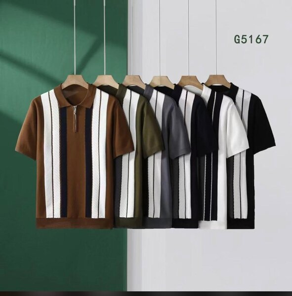 T-shirt rayé élégant homme