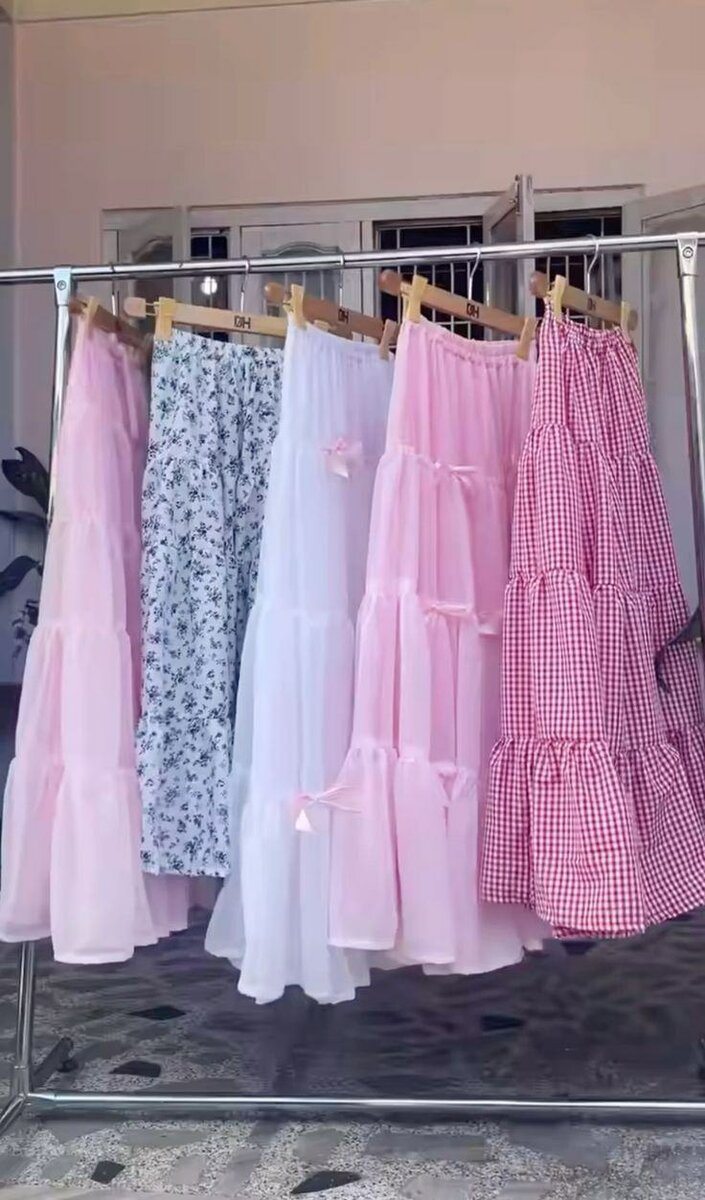 Jupe Longue Volants Bohème