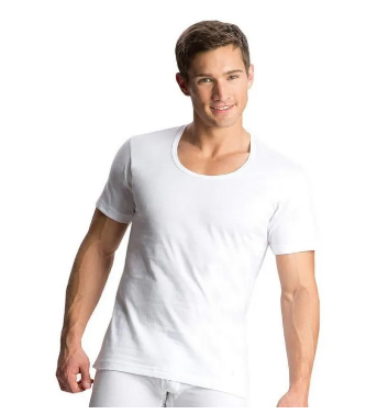 Pack of 3 Men's Half Sleeves 100 % pure combed Cotton vest