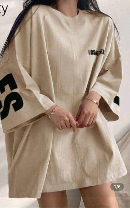 Robe T-shirt imprimée femme