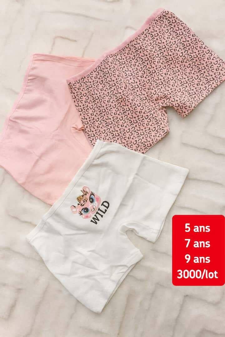 Lot de Boxers Fille Coton