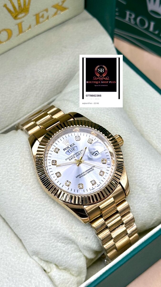 Montre rolex authentique