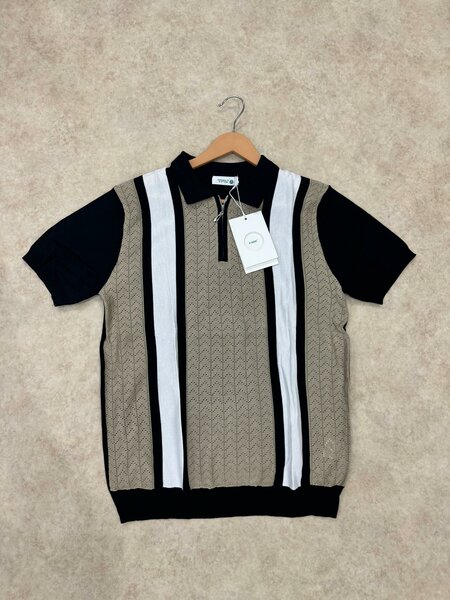 Polos rayés en maille homme