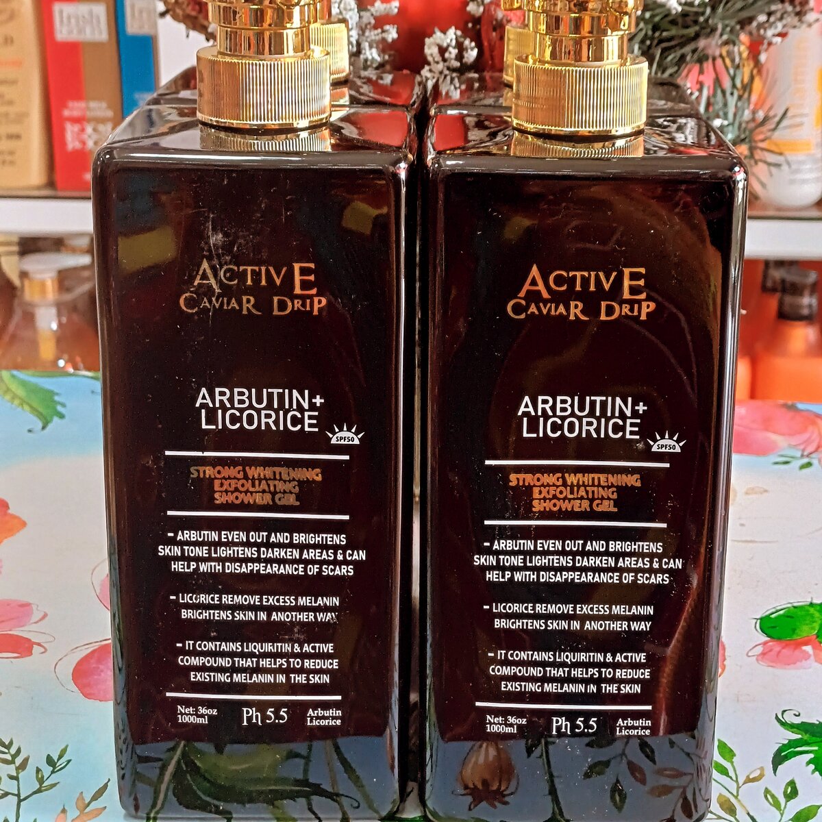 ACTIVE CAVIAR DRIP SHOWER GEL WITH ARBUTIN AND LICORICE