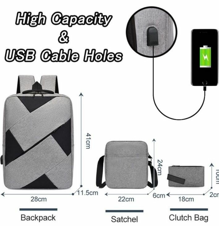 Ensemble de sacs à dos modernes