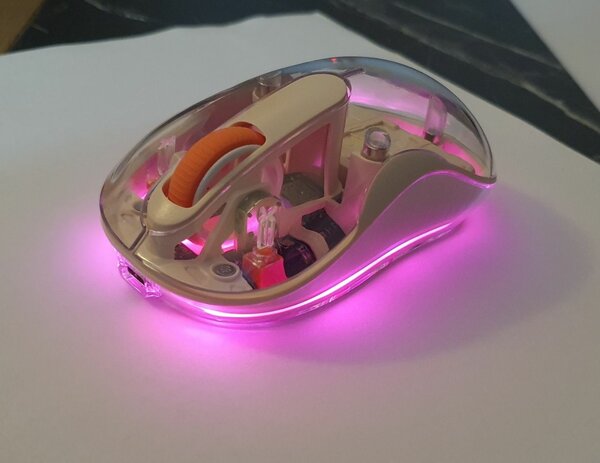 Souris Gaming RGB Transparente