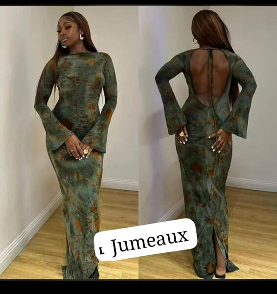 Robe longue dos nu élégante