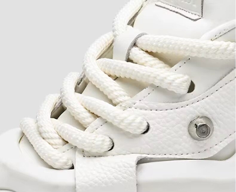Sneakers blancs chunky mode