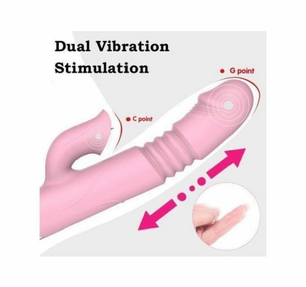 Vibromasseur double stimulation