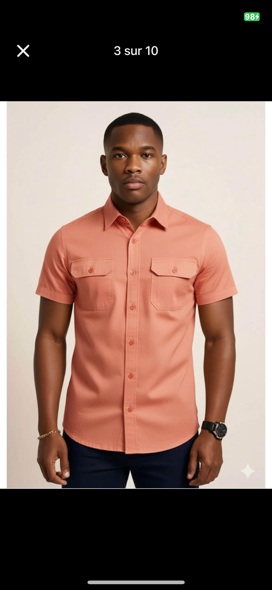 Chemise Homme Manches Courtes