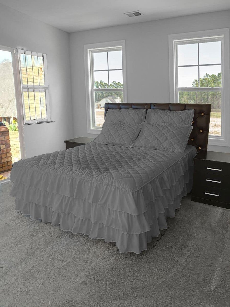 Bed linen set, plain, 4 pcs