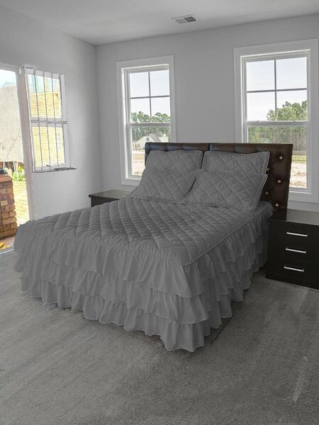 Bed linen set, plain, 4 pcs