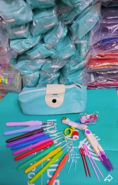 Set de crochet 32 pièces avec étui