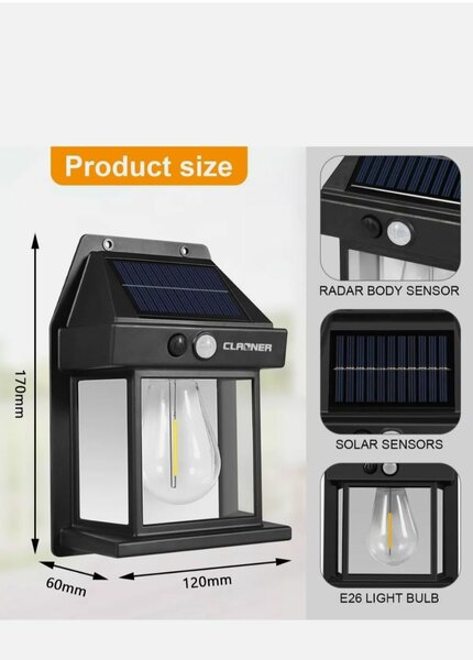 Solar interaction Wall lamp