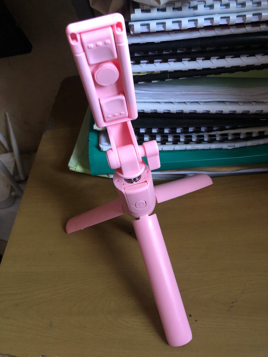 Perche à Selfie Trépied Rose