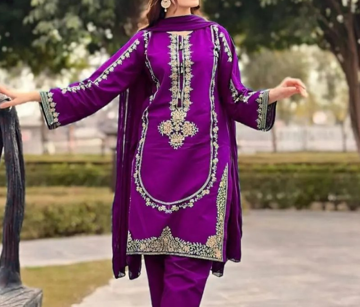 *Sequence Work Embroidery 2Pc*