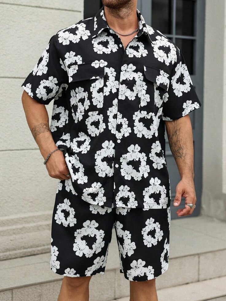 Costume d'été imprimé floral