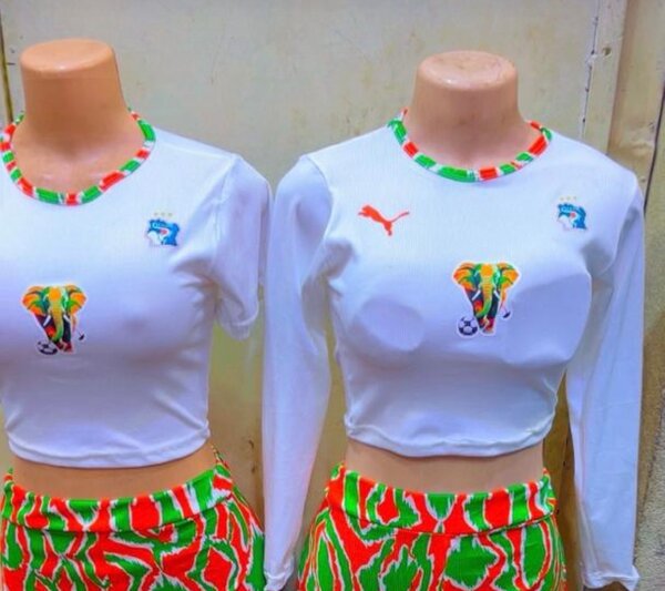 Crop top femme ivoirien