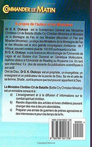 Commander le Matin de Dr Olukoya