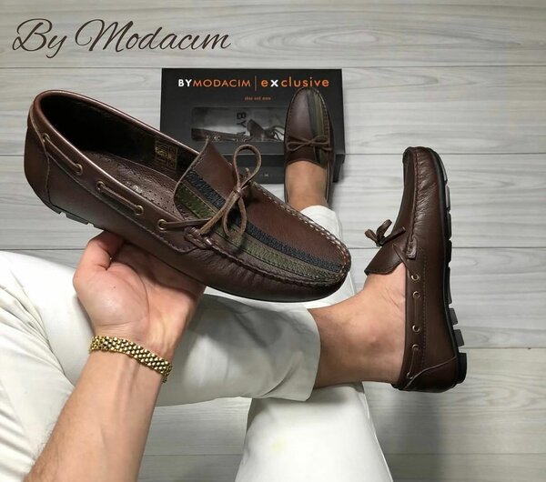 Mocassins en Cuir Élegants Homme