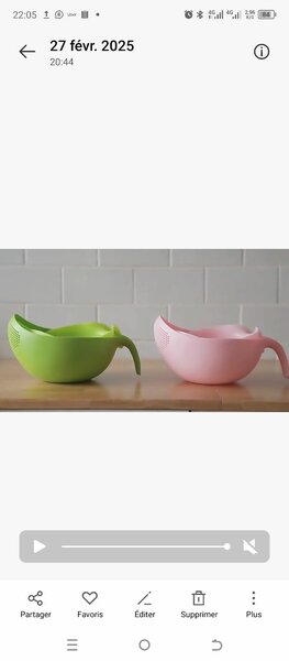 Passoire de riz, mil, fruits