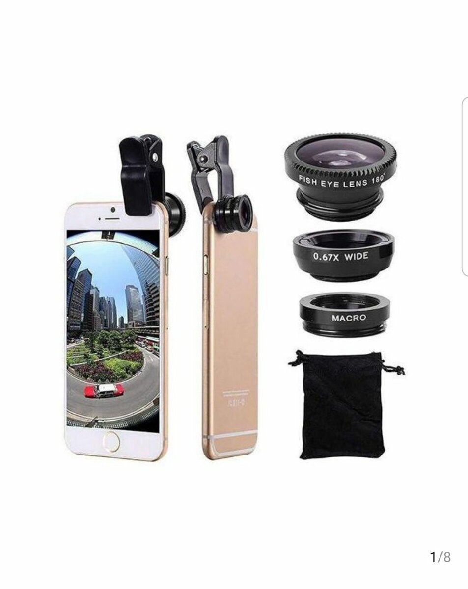 Kit d'objectifs 3-en-1 pour smartphone