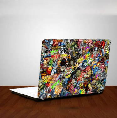 Sticker Mashup Laptop Back Skin-Laptop Skin Vinyl Sticker Decal, 13 13.3 14.6 15 15.4 15.6 inch Laptop Skin Sticker Cover For All Laptops