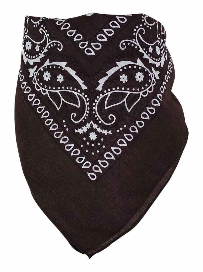 Bandana en coton marron