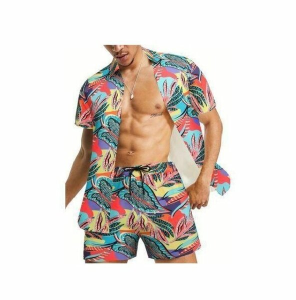Tenue de plage colorée pour homme