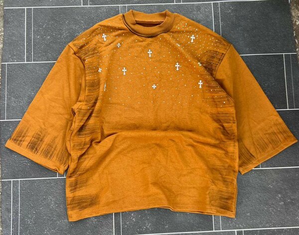 T-shirt oversize à strass