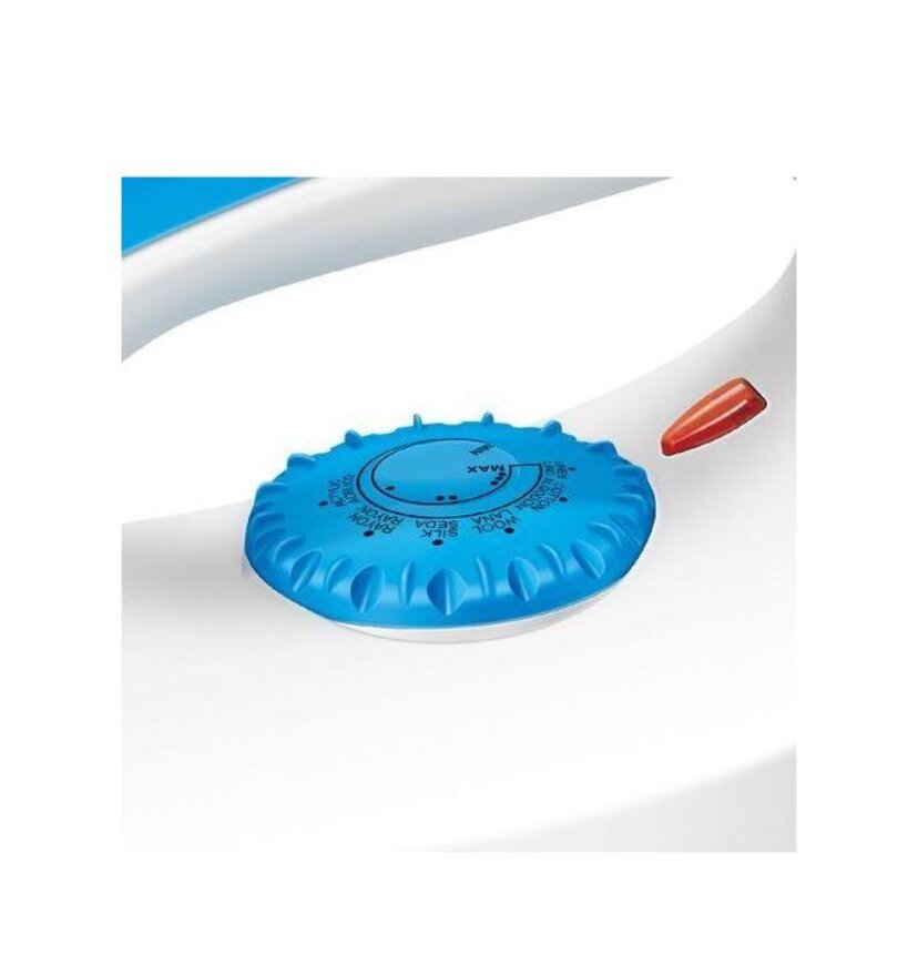 HD-198A-J Electric Dry Iron Box - 1000W - White & Blue Brand