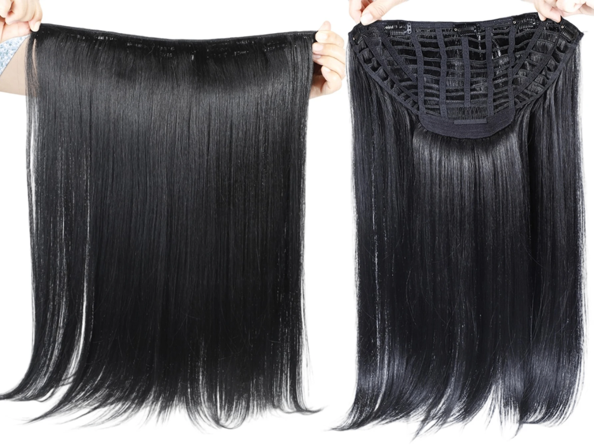 Perruque naturelle noire