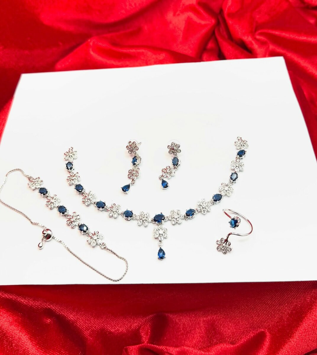 American Diamond 1 karat combo set