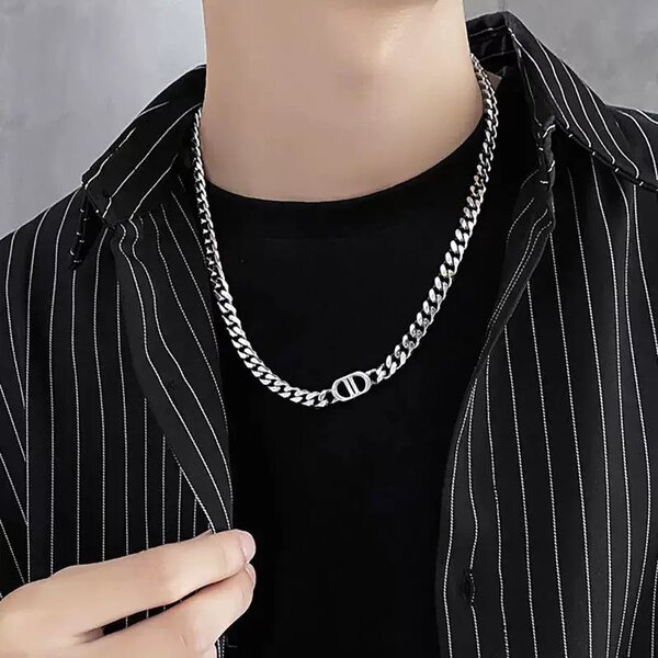 Collier Chaîne en Acier Inoxydable