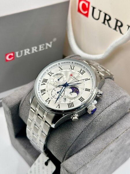 Montre CURREN homme argentée