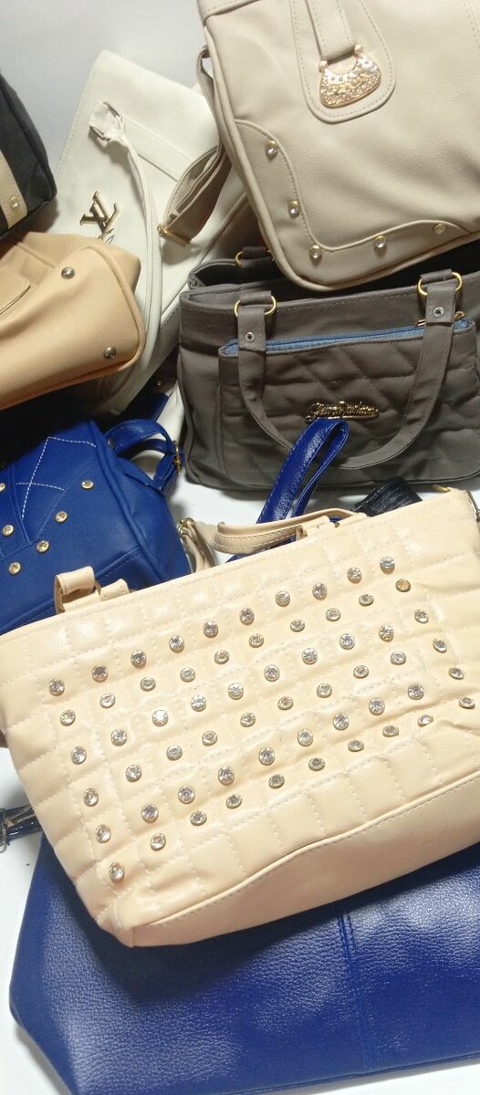 Branded hand bags.
