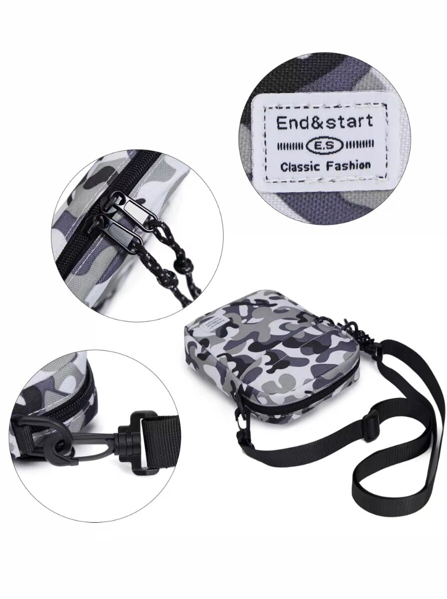 Sac bandoulière camo moderne