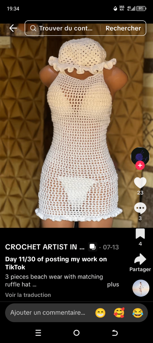 Tenue Crochet Été Femme