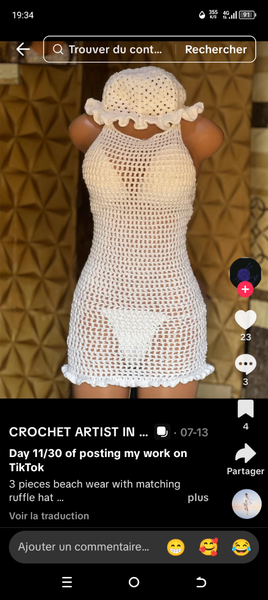Tenue Crochet Été Femme