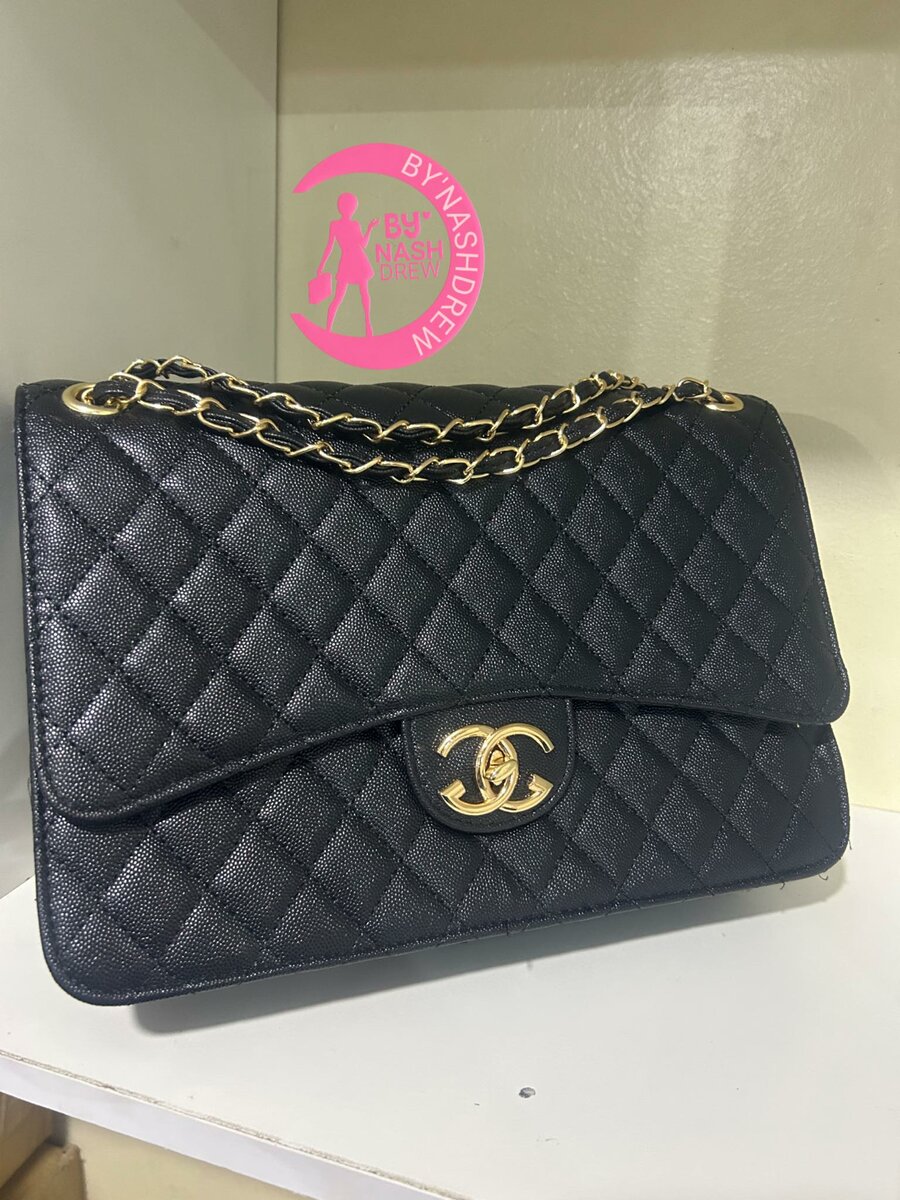 Women's handbag is black