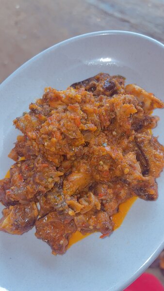 Délicieux cabri sauté