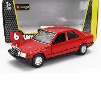 Mercedes Benz 190E Red Metallic1/24 Diecast Model Car by Bburago