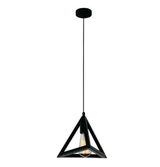 Triangle Shaped Hanging Lamp, Ceiling Light, Ceiling Lamp, Pendant Lamp, Pendant Light for Home, Office, Bed Room, TV Lounge, Led Light, Led Bulb, Filament Bulb (BULB NOT INCLUDED)